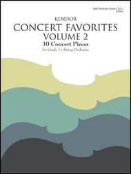 Kendor Concert Favorites - Volume 2 Violin 3 string method book cover Thumbnail